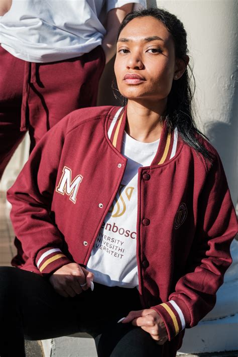 MATIES BASEBALL JACKET MAROON - Matie Shop