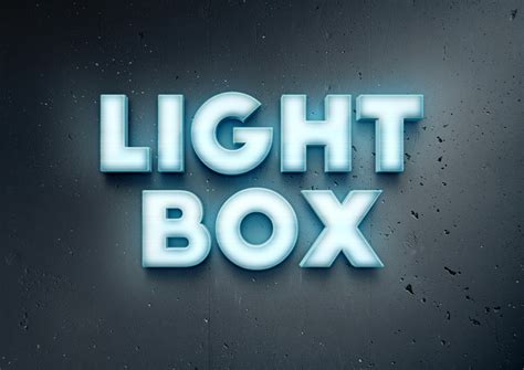 Lightbox Text Effect | GraphicBurger