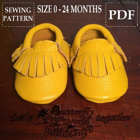 Baby Moccasins Sewing Pattern Easy and by ButterflyYourWorld