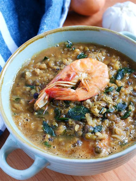 Ginisang Munggo with Shrimps (Mung Bean Soup) | Amiable Foods