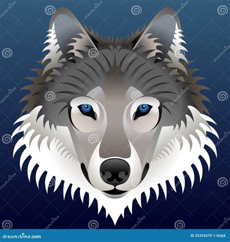 Realistic Wolf's Face Royalty Free Stock Images - Image: 26353679