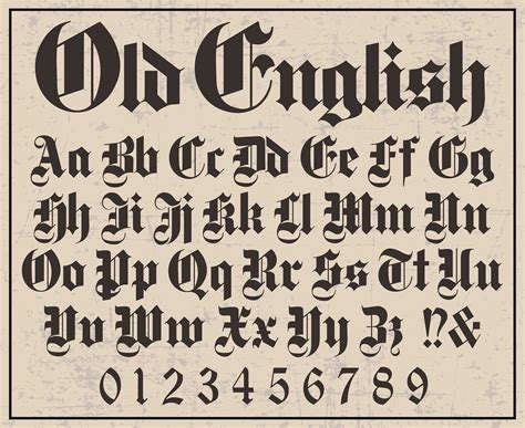 Old English Font Old English Style Font Old English Letters Old English Alphabet Celtic Font ...