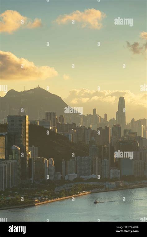 Skyline of Hong Kong Island, Hong Kong Stock Photo - Alamy