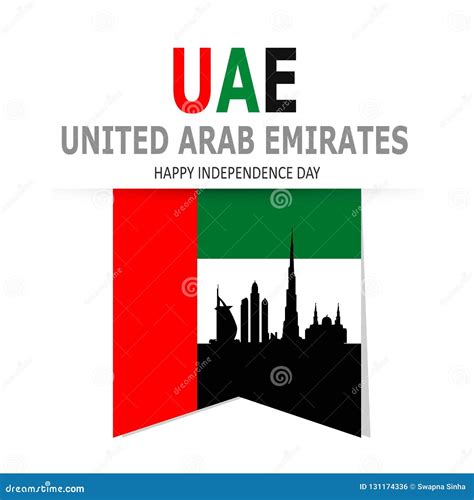 UAE Independence day stock vector. Illustration of dubai - 131174336