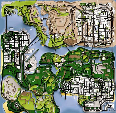 Gta San Andreas Map With Everything - Copper Mountain Trail Map