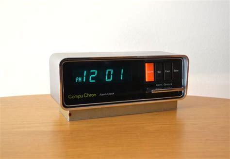 Retro Compu Chron Digital Alarm Clock | Digital alarm clock, Alarm clock, Clock