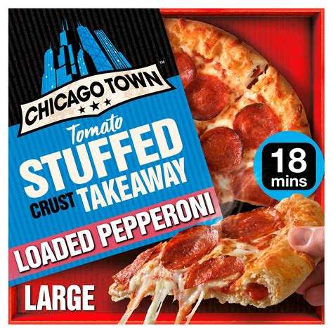 Chicago Town Takeaway Large Stuffed Crust Pepperoni Pizza 645g ...