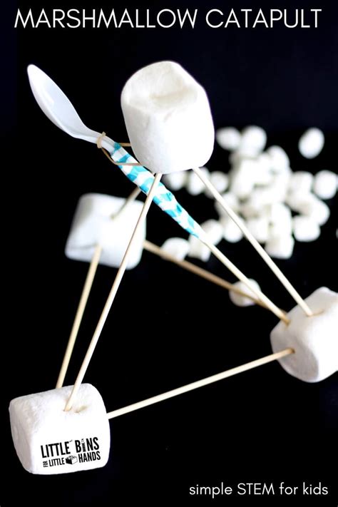 Marshmallow Catapult Activity for Kids STEM