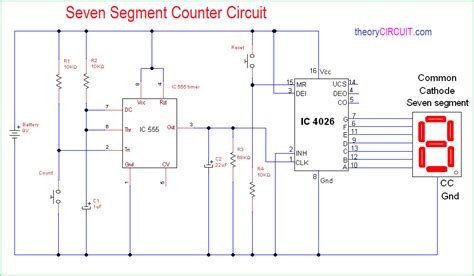 Simple Seven Segment Counter Circuit