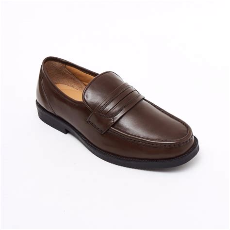 LUCINI Lucini Formal Brown Men Mocassin Leather Formal Slip-On Shoes Wedding Office - Mens from ...