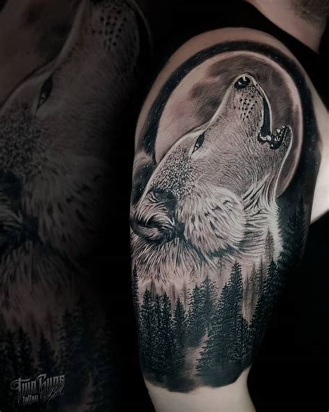 Top 71 Best Howling Wolf Tattoo Ideas - [2021 Inspiration Guide]