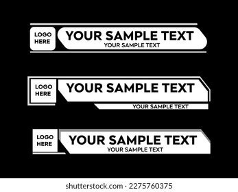 Lower Third Vector Design White Overlay Stock Vector (Royalty Free) 2275760375 | Shutterstock