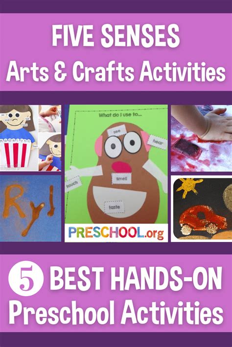 The 5 Best ARTS AND CRAFTS Activities for FIVE SENSES Preschool Theme ...