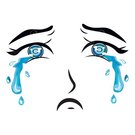 Tear Eyes Vector Art Design, Tear Eyes Vector, Tear Drop, Tears PNG and Vector with Transparent ...