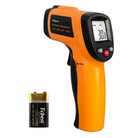 Infrared Thermometer, Helect Non-contact Digital Laser Infrared Thermometer Gun -58掳F to 1022掳F ...