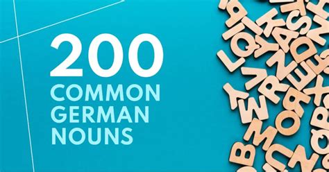 200 Frequent German Nouns (A1+): Improve Your Vocabulary - Learning ...