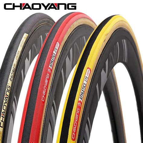 CHAOYANG Bicycle Tube Tire 700C x 23C Road Bike Tyre for Training Racing 220 290 TPI Folding ...