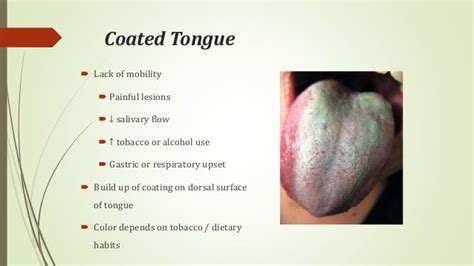 Diseases of lips & tongue