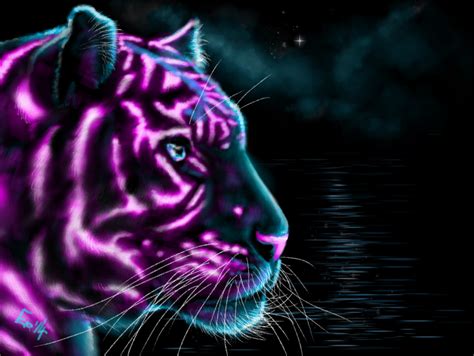 Neon Tiger Wallpaper - WallpaperSafari