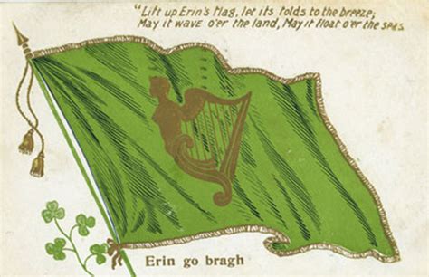 Green Flag with Harp - The Irish Tricolour Flag and its evolution to ...