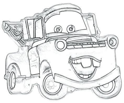 Tow Mater Coloring Page at GetColorings.com | Free printable colorings pages to print and color