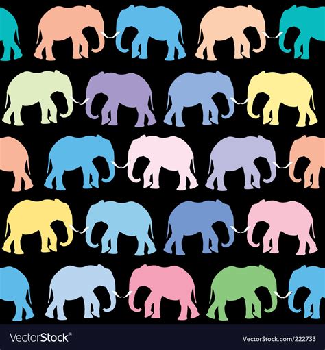 Elephants pattern Royalty Free Vector Image - VectorStock