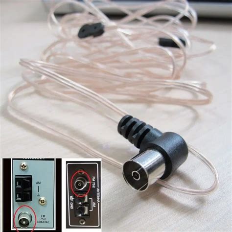 Aliexpress.com : Buy Indoor FM Dipole Antenna,Copper Aerial HD Radio Female Pal Connector, 75 ...