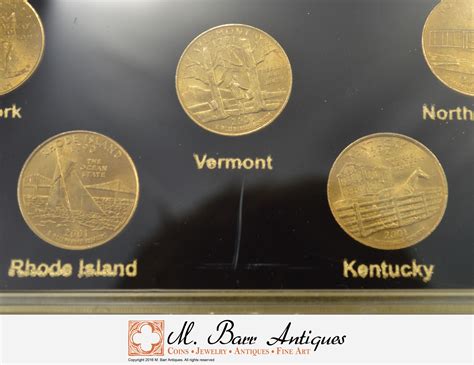 Historic Coin Collection - 50 States Commemorative Quarters 2001 Gold ...