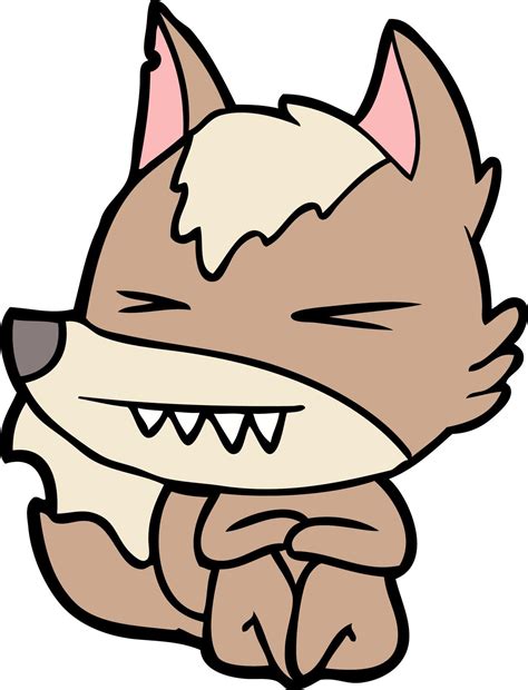 angry wolf cartoon 12476817 Vector Art at Vecteezy