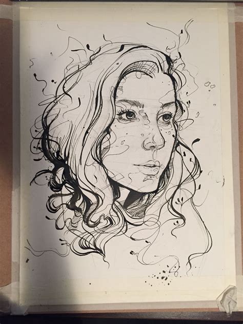 ink portrait drawing | Dibujos