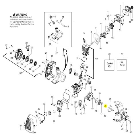 128DJX Husqvarna Trimmer & Edger Trimmer Parts Service Reference Parts