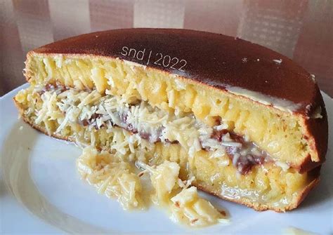 Resep Martabak Nutella Keju 15 Menit Jadi | Bersarang, Anti Gagal 🔥 oleh Shafa Diandra - Cookpad