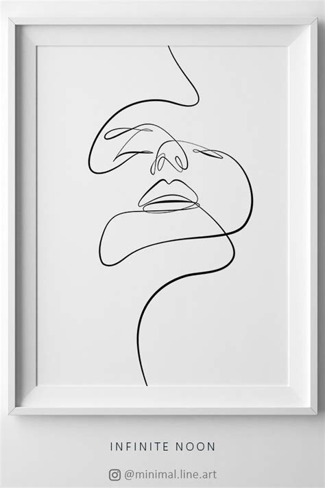 Prints Female Nudes Single Line Silhouettes - Abstract Wall Decor - Unframed Minimalist Line Art ...