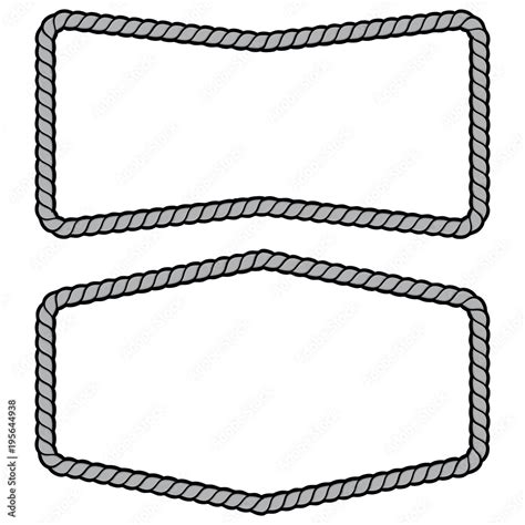 Rope Frames Illustration - A vector cartoon illustration of a few Rope ...