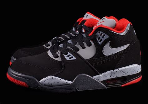 Nike Air Flight '89 - Black - Dark Magnet Grey - University Red - SneakerNews.com