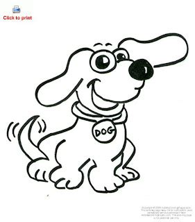 Cartoon Dog Coloring Pages - Cartoon Coloring Pages