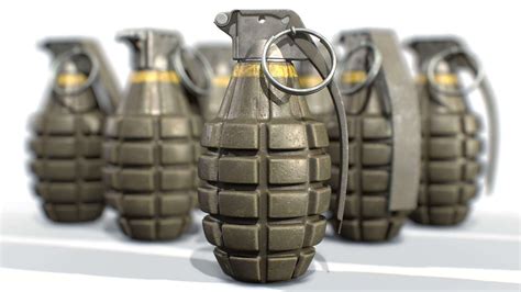 American Frag Hand Grenade MK2 - 3D Model by McClish