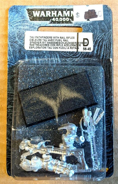 Tau Pathfinders with Rail Rifles Warhammer 40K GW OOP Metal Blister New Sealed | #4555388975