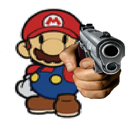 paper mario with a gun HD : r/papermario