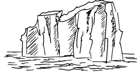 Iceberg, : Drawing Iceberg Coloring Pages | Coloring pages, Sketches ...