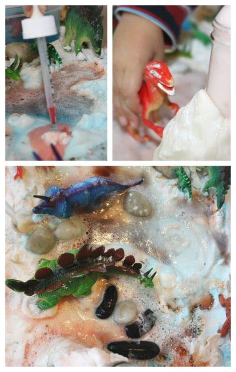 Dinosaur Volcano Science Sensory Small World Play Idea