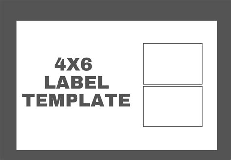 4x6 Label Template Free for Your Next Project! - label template