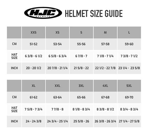 Sizing Chart For Motorcycle Helmets | Reviewmotors.co