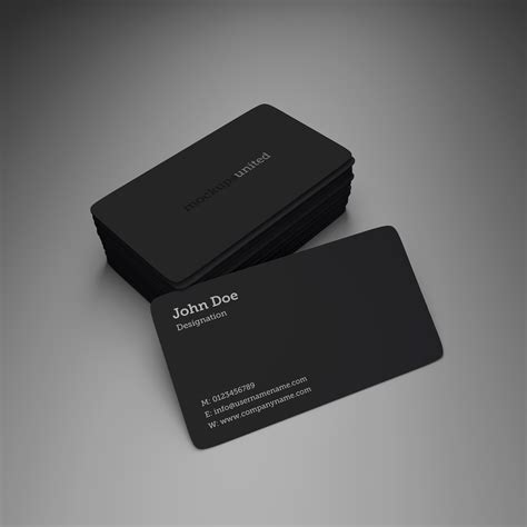 Rounded Corner Business Card Mockup for Professional Look