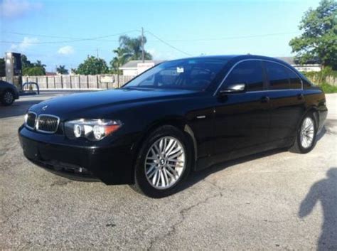 Buy used 2004 BMW 745i Base Black Black Sedan 4-Door 4.4L in Hollywood, Florida, United States