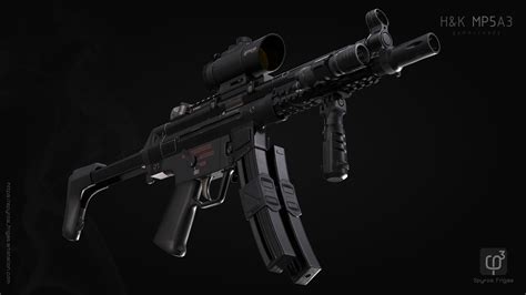 ArtStation - H&K MP5A3 pack (standard factory version and accessories ...