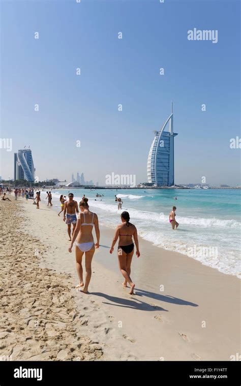 United Arab Emirates, Dubai, Burj Al Arab beach Stock Photo - Alamy