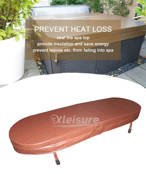 2 Person Wooden Hot Tub Cover Indoor Insulation Hot Tub Spa Cover Oval Shape