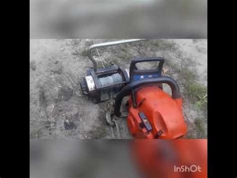 chainsaw winch DIY - YouTube | Chainsaw, Winch, Tractor implements