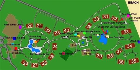 Resort Map | Memories Varadero Beach Resort | Varadero, Cuba